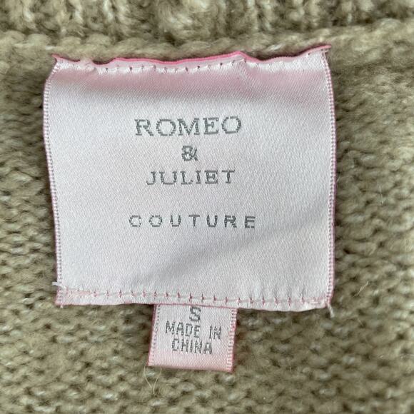 Boho Fringe Western Sweater Vest Neutral Tan Festival Concert Romeo & Juliet S - Picture 6 of 8